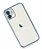 Eiroo Camera Protect iPhone 11 Pro Kamera Korumal Mavi Silikon Klf - Resim: 2