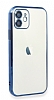 Eiroo Camera Protect iPhone 11 Pro Kamera Korumal Mavi Silikon Klf - Resim: 1