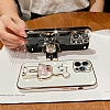 Eiroo Candy Bear Realme 11 Pro Standl Kamera Korumal Beyaz Silikon Klf - Resim: 1