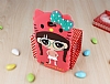 Eiroo Candy House Samsung N7100 Galaxy Note 2 Pembe Kz Silikon Klf - Resim: 2