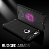 Eiroo Carbon Shield iPhone 6 / 6S Ultra Koruma Dark Silver Klf - Resim: 5
