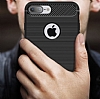 Eiroo Carbon Shield iPhone 7 Plus Ultra Koruma Dark Silver Klf - Resim: 4