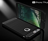 Eiroo Carbon Shield iPhone 7 Plus Ultra Koruma Dark Silver Klf - Resim: 7