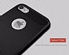 Eiroo Carbon Shield iPhone 7 Ultra Koruma Dark Silver Klf - Resim: 8