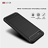 Eiroo Carbon Shield LG Q6 Ultra Koruma Siyah Klf - Resim: 1