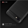 Eiroo Carbon Shield LG Q6 Ultra Koruma Lacivert Klf - Resim: 6