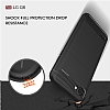 Eiroo Carbon Shield LG Q6 Ultra Koruma Siyah Klf - Resim: 5