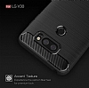 Eiroo Carbon Shield LG V30 Ultra Koruma Gri Klf - Resim: 5