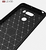 Eiroo Carbon Shield LG V30 Ultra Koruma Siyah Klf - Resim: 2