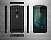 Eiroo Carbon Shield Motorola Moto G4 / G4 Plus Ultra Koruma Dark Silver Klf - Resim: 7