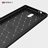 Eiroo Carbon Shield Nokia 3 Ultra Koruma Dark Silver Klf - Resim: 4