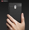 Eiroo Carbon Shield Nokia 3 Ultra Koruma Dark Silver Klf - Resim: 8