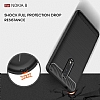 Eiroo Carbon Shield Nokia 8 Ultra Koruma Siyah Klf - Resim: 6