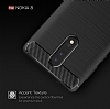 Eiroo Carbon Shield Nokia 8 Ultra Koruma Siyah Klf - Resim: 4