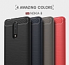Eiroo Carbon Shield Nokia 8 Ultra Koruma Lacivert Klf - Resim: 10