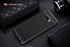 Eiroo Carbon Shield Samsung Galaxy C5 Pro Ultra Koruma Dark Silver Klf - Resim: 1