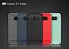 Eiroo Carbon Shield Samsung Galaxy S7 edge Ultra Koruma Lacivert Klf - Resim: 8