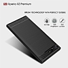 Eiroo Carbon Shield Sony Xperia XZ Premium Ultra Koruma Lacivert Klf - Resim: 1