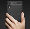 Eiroo Carbon Shield Sony Xperia XZ Sper Koruma Siyah Klf - Resim: 5