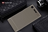 Eiroo Carbon Shield Sony Xperia XZ1 Sper Koruma Gri Klf - Resim: 1