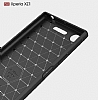 Eiroo Carbon Shield Sony Xperia XZ1 Sper Koruma Lacivert Klf - Resim: 7