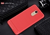 Eiroo Carbon Shield Xiaomi Redmi 5 Plus Ultra Koruma Krmz Klf - Resim: 4