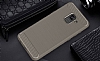 Eiroo Carbon Shield Samsung Galaxy A8 Plus 2018 Ultra Koruma Gri Klf - Resim: 1