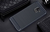 Eiroo Carbon Shield Samsung Galaxy A8 Plus 2018 Ultra Koruma Lacivert Klf - Resim: 1