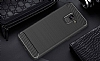 Eiroo Carbon Shield Samsung Galaxy A8 Plus 2018 Ultra Koruma Siyah Klf - Resim: 1