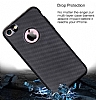 Eiroo Carbon Thin iPhone 6 / 6S Ultra nce Siyah Silikon Klf - Resim: 2