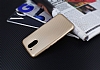 Eiroo Carbon Thin Motorola Moto G4 / G4 Plus Ultra nce Gold Silikon Klf - Resim: 2