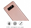 Eiroo Carbon Thin Samsung Galaxy Note 8 Ultra nce Gold Silikon Klf - Resim: 2