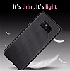 Eiroo Carbon Thin Samsung Galaxy S8 Plus Ultra nce Siyah Silikon Klf - Resim: 2