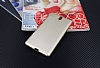Eiroo Carbon Thin Sony Xperia C5 Ultra Sper nce Gold Silikon Klf - Resim: 1