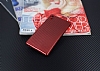 Eiroo Carbon Thin Sony Xperia M4 Aqua Ultra nce Krmz Silikon Klf - Resim: 2