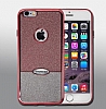 Eiroo Caseology iPhone 6 / 6S Simli Siyah + Silver Silikon Klf - Resim: 1