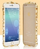 Eiroo Ceramic iPhone 6 Plus / 6S Plus Tal Metal Bumper ereve Beyaz Klf - Resim: 6