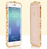 Eiroo Ceramic iPhone 6 / 6S Tal Metal Bumper ereve Gold Klf - Resim: 2