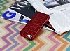 Eiroo Checker iPhone SE / 5 / 5S Metalik Krmz Silikon Klf - Resim: 1