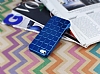 Eiroo Checker iPhone SE / 5 / 5S Metalik Lacivert Silikon Klf - Resim: 1