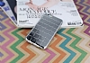 Eiroo Checker iPhone 6 Plus / 6S Plus Metalik Silver Silikon Klf - Resim: 1