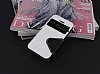 Eiroo Clasps iPhone 4 / 4S Standl Pencereli Beyaz Deri Klf - Resim: 2