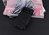 Eiroo Clasps iPhone SE / 5 / 5S Standl Pencereli Siyah Deri Klf - Resim: 4