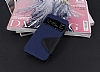 Eiroo Clasps iPhone SE / 5 / 5S Standl Pencereli Lacivert Deri Klf - Resim: 4