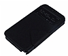 Eiroo Clasps Samsung N7100 Galaxy Note 2 Standl Pencereli Siyah Deri Klf - Resim: 3
