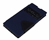 Eiroo Clasps Sony Xperia Z1 Standl Pencereli Lacivert Deri Klf - Resim: 3