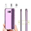 Eiroo Clear Hybrid Samsung Galaxy S8 Silikon Kenarl effaf Rubber Klf - Resim: 1