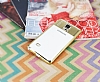 Eiroo Clear Thin Samsung Galaxy Note 4 Gold Kenarl effaf Silikon Klf - Resim: 2