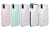 Eiroo Color Crystal iPhone X / XS Beyaz Silikon Klf - Resim: 1