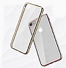 iPhone 7 / 8 Gold Kenarl effaf Silikon Klf - Resim: 2